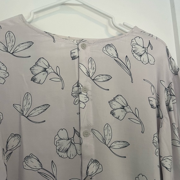Oak + Fort Cropped Floral shirt - Picture 2 of 5